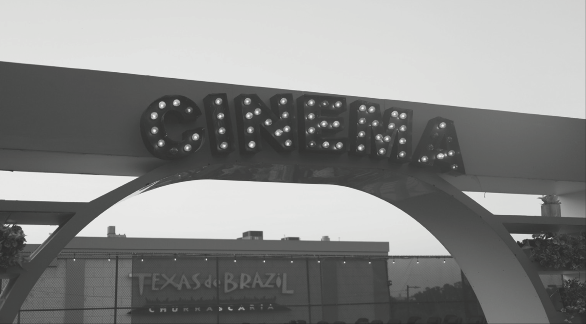 Cinema sign at the Worthington Renaissance Hotel.